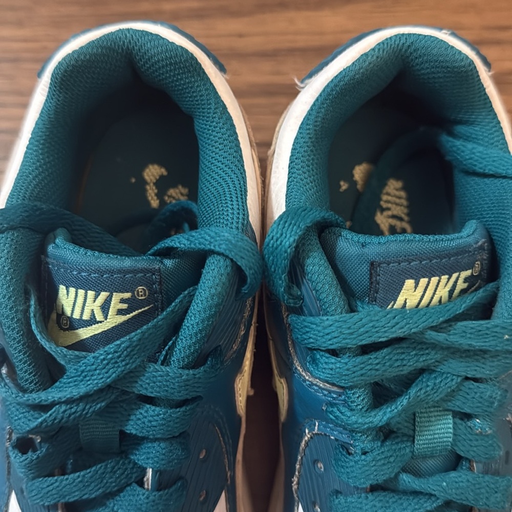 Kids Nike Air Max 90 LTR GS Trainers Turquoise/White - Picture 6 of 10